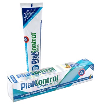 PLAKKONTROL NATURAL WHITE DENTIFRICIO 100 G - Farmafamily.it