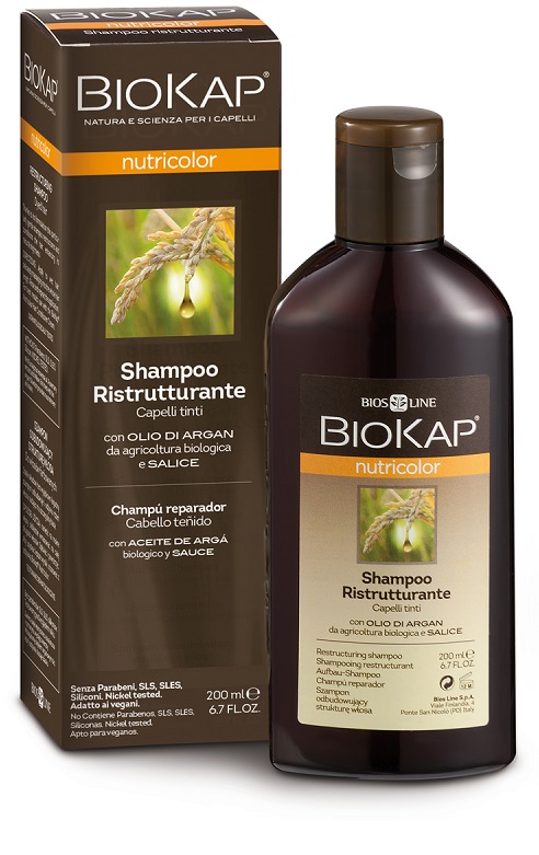 BIOKAP NUTRICOLOR SHAMPOO RISTRUTTURANTE 200 ML - Farmafamily.it