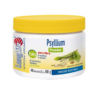 LONGLIFE PSYLLIUM POWDER BIO 180 G - Farmafamily.it