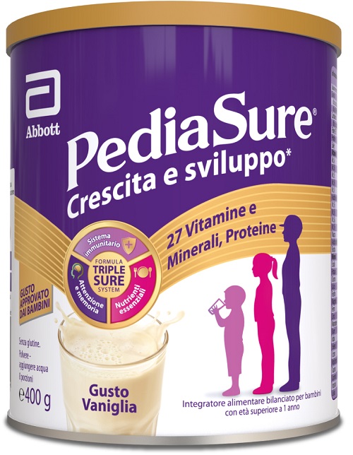 PEDIASURE CRESCITA&SVILUPPO VANIGLIA 400 G - Farmafamily.it