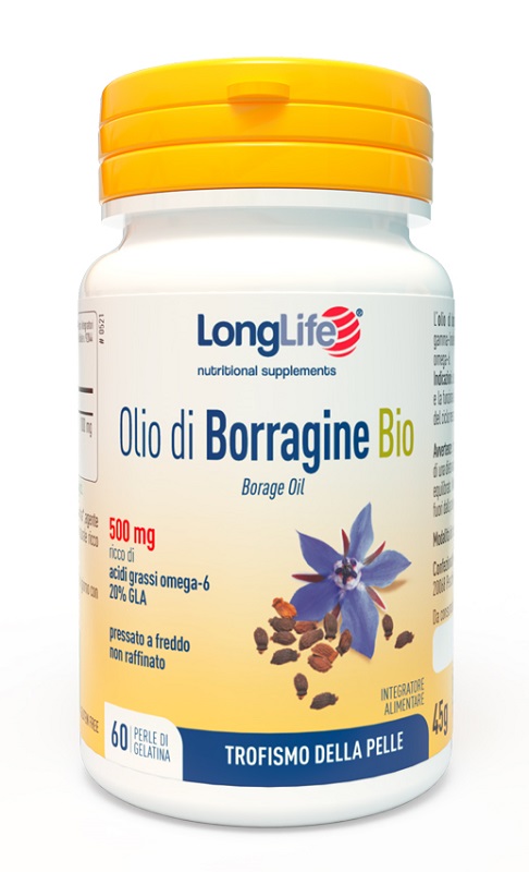 LONGLIFE OLIO BORRAGINE BIO 60 PERLE IN GELATINA - Farmafamily.it