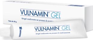 VULNAMIN MEDICAZIONE INTERATTIVA IN GEL A BASE DI AMINOACIDICOSTITUTIVI DEL COLLAGENE E SODIO JALURONATO TUBO 50 G - Farmafamily.it
