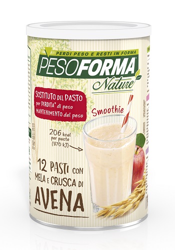 PESOFORMA NATURE SMOOTHIE MELA E CRUSCA AVENA 12 PASTI 420 G - Farmafamily.it