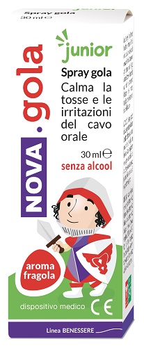 NOVA GOLA SPRAY JUNIOR FRAGOLA 30 ML - Farmafamily.it