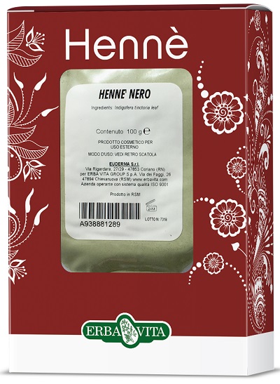 HENNE COLORANTE CAPELLI NERO 100 G - Farmafamily.it