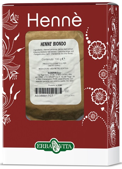 HENNE COLORANTE CAPELLI BIONDO 100 G - Farmafamily.it
