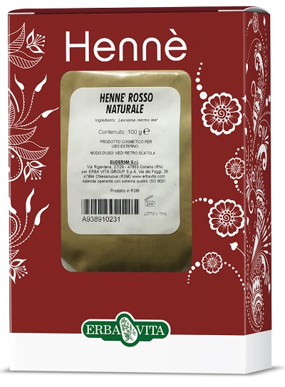 HENNE COLORANTE CAPELLI ROSSO NATURALE 100 G - Farmafamily.it