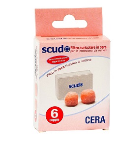 TAPPO AURICOLARE EARPLUG SCUDO IN CERA 6 COPPIE 12 PEZZI ARTICOLO 7EN081 - Farmafamily.it