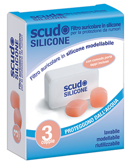 TAPPO AURICOLARE EARPLUG SCUDO IN SILICONE 3 COPPIE 6 PEZZI ARTICOLO 7EN091 - Farmafamily.it