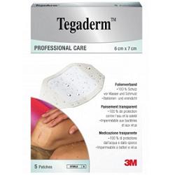 TEGADERM MEDICAZIONE IMPERMEABILE TRASPARENTE 5 PEZZI 6X7 CM - Farmafamily.it