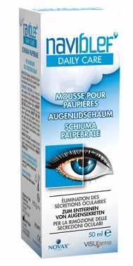 NAVIBLEF DAILY CARE SCHIUMA PER RIMOZIONE SECREZIONI OCULARI DA PALPEBRE E CIGLIA 50 ML - Farmafamily.it