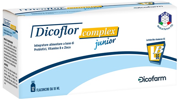 DICOFLOR COMPLEX JUNIOR 12 FLACONI DA 10 ML - Farmafamily.it