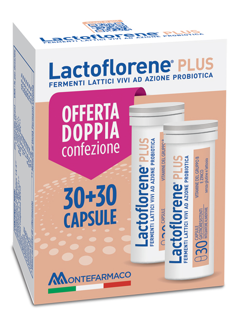 LACTOFLORENE PLUS BIPACK 30 CAPSULE 26,40 G - Farmafamily.it