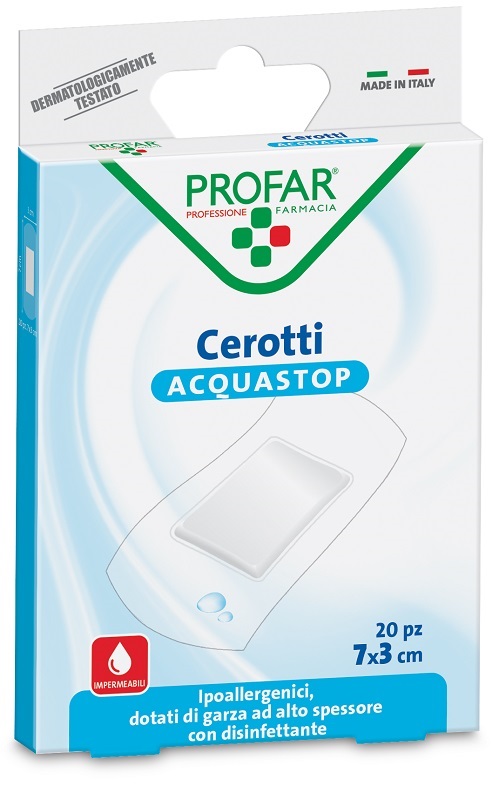 CEROTTO ACQUASTOP GRANDI 7X3 CM PROFAR 20 PEZZI - Farmafamily.it
