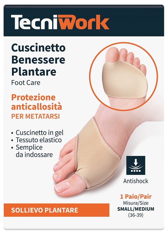 BENESSERE PLANTARE CUSCINETTO SMALL/MEDIUM 1 PAIO - Farmafamily.it