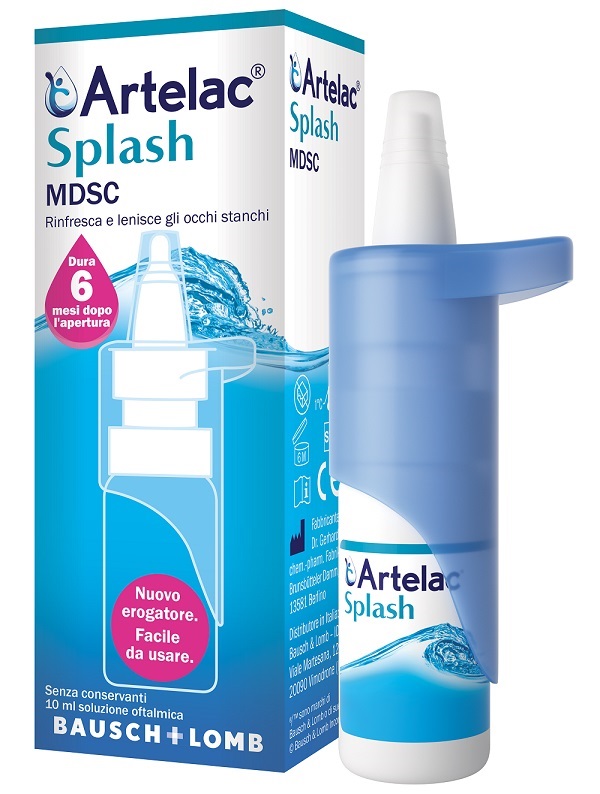 ARTELAC SPLASH MULTIDOSE GOCCE OCULARI FLACONE 10 ML - Farmafamily.it