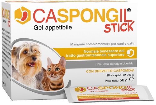 CASPONGIL STICK GEL APPETIBILE 20 STICKPACK DA 2,5 G - Farmafamily.it