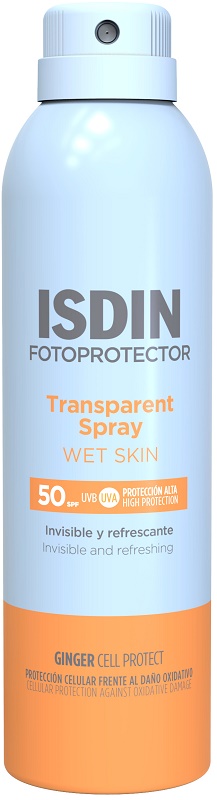 TRANSPARENT SPRAY WET SKIN SPF50 250 ML - Farmafamily.it