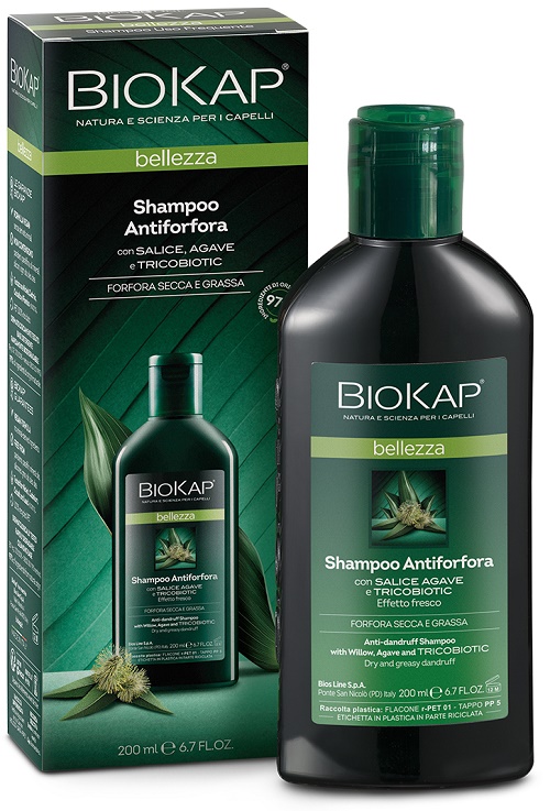 BIOKAP BELLEZZA SHAMPOO ANTIFORFORA CON TRICOBIOTIC 200 ML - Farmafamily.it