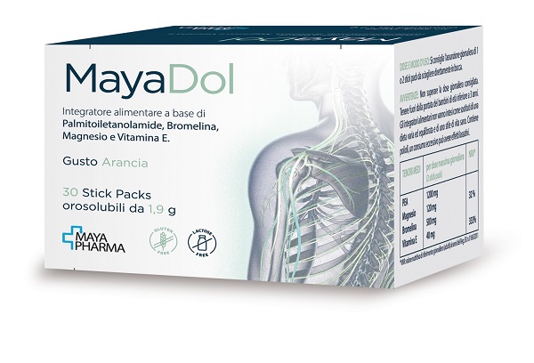 MAYADOL 30 STICK PACKS OROSOLUBILI DA 1,9 G GUSTO ARANCIA SENZA GLUTINE SENZA LATTOSIO - Farmafamily.it