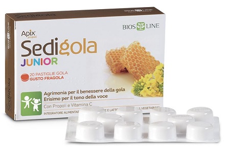 APIX PROPOLI SEDIGOLA JUNIOR FRAGOLA 20 PASTIGLIE BIOSLINE - Farmafamily.it
