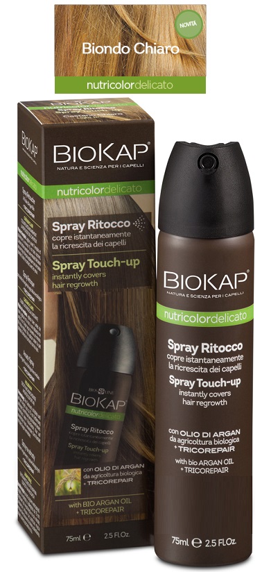 BIOS LINE  BIOKAP NUTRICOLOR DELICATO SPRAY RITOCCO BIONDO CHIARO 75 ML - Farmafamily.it