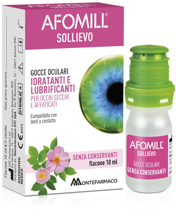 AFOMILL SOLLIEVO GOCCE OCULARI SOLLIEVO OCCHI 10 ML - Farmafamily.it
