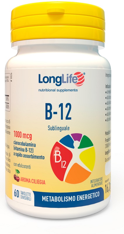 LONGLIFE B12 1000 MCG 60 TAVOLETTE - Farmafamily.it