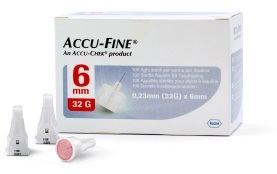 AGO PER PENNA DA INSULINA ACCU-FINE PEN NEEDLE ACCU-CHEK GAUGE 32 X 6MM 100 PEZZI - Farmafamily.it