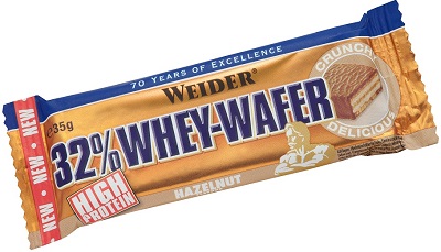 WEIDER 32% WHEY BARRETTA WAFER NOCCIOLA 35 G - Farmafamily.it