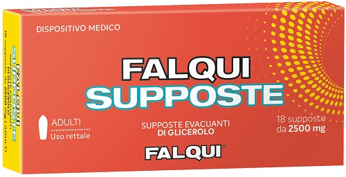 SUPPOSTE FALQUI 18 SUPPOSTE CON GLICERINA 2500MG ADULTI - Farmafamily.it