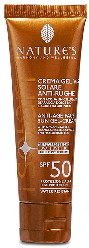 NATURE'S I SOLARI CREMA GEL VISO ANTIRUGHE SPF50 50 ML - Farmafamily.it