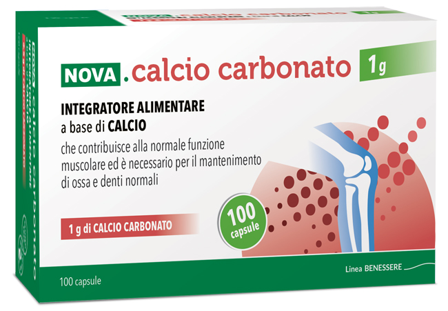 NOVA CALCIO CARBONATO 1 G 100 CAPSULE - Farmafamily.it