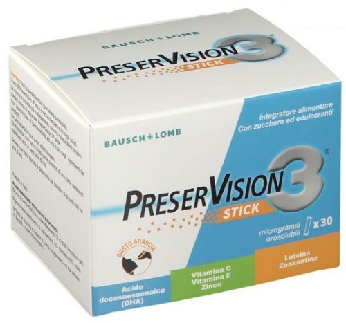 PRESERVISION 3 30 STICK OROSOLUBILI DA 2 G - Farmafamily.it
