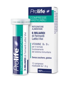 PROLIFE COMPRESSE MASTICABILI INTEGRATORE ALIMENTARE IN TUBETTO CON ASTUCCIO - Farmafamily.it