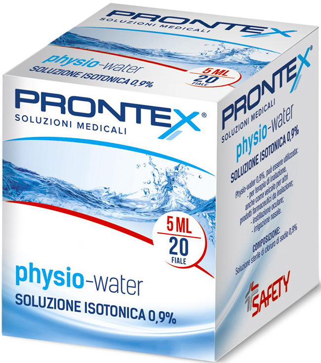 SOLUZIONE FISIOLOGICA PRONTEX PHYSIO ISOTONIC 20 FIALE DA 5 ML - Farmafamily.it