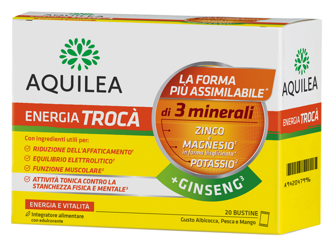 AQUILEA ENERGIA TROCA'+GINSENG 20 BUSTINE - Farmafamily.it