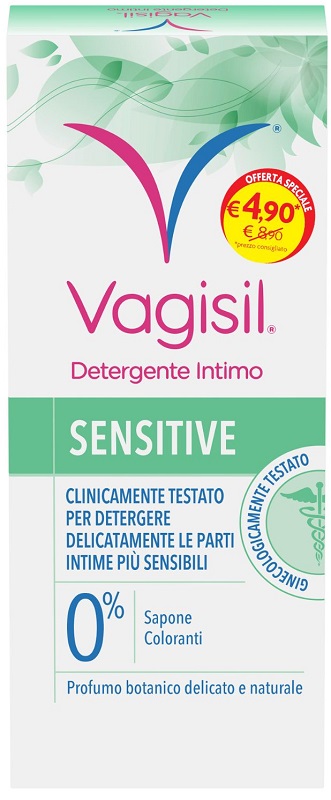 VAGISIL DETERGENTE SENSITIVE 250 ML + 75 ML OFFERTA SPECIALE - Farmafamily.it