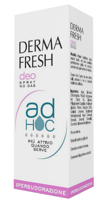 DERMAFRESH DEO SPRAY NO GAS AD HOC IPERSUDORAZIONE DEODORANTE 100 ML - Farmafamily.it