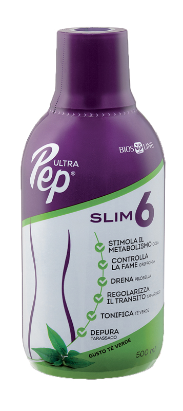 ULTRA PEP SLIM 6 TE' VERDE 500 ML CON EDULCORANTE - Farmafamily.it