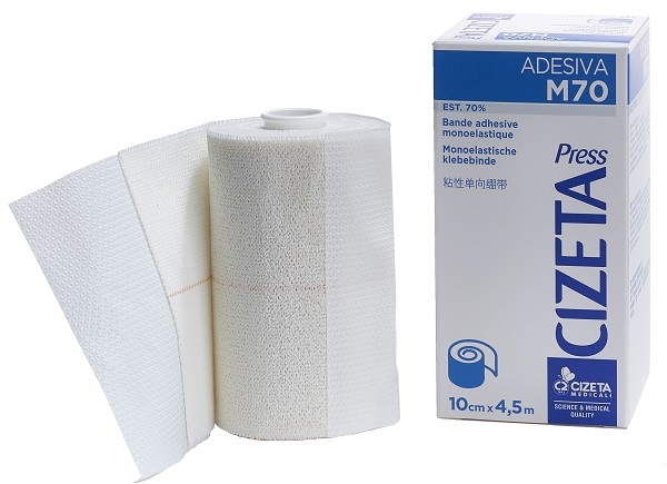 CIZETA PRESS ADESIVA M70 BENDA MONOELASTICA EST 70 M 4,5X10 CM - Farmafamily.it