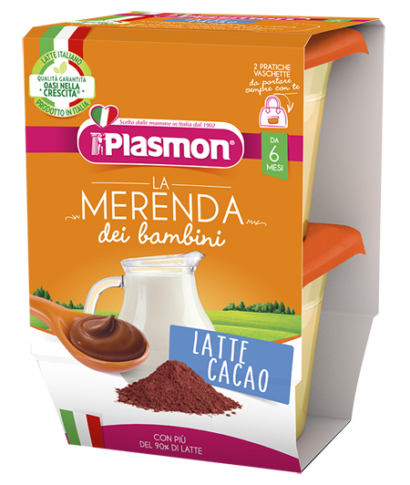 PLASMON LA MERENDA DEI BAMBINI MERENDE LATTE CACAO ASETTICO 2 X 120 G - Farmafamily.it