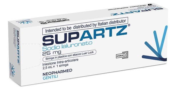 SIRINGA PRERIEMPITA INTRA-ARTICOLARE SUPARTZ ACIDO IALURONICO 25 MG 2,5 ML 1 PEZZO - Farmafamily.it