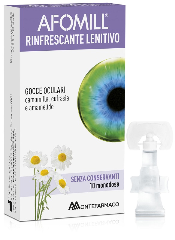 AFOMILL RINFRESCANTE SENZA CONSERVANTI 10 FIALE DA 0,5 ML - Farmafamily.it