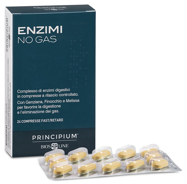 PRINCIPIUM ENZIMI NO GAS FAST/RETARD 24 COMPRESSE - Farmafamily.it