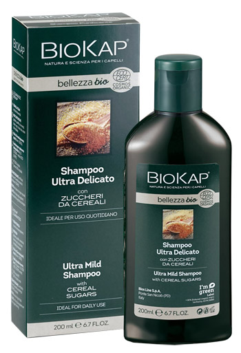 BIOKAP BELLEZZA BIO SHAMPOO ULTRA DELICATO COSMOS ECOCERT 200 ML - Farmafamily.it