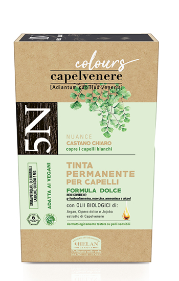 CAPELVENERE COLOURS TINTA CAPELLI 5N CASTANO CHIARO - Farmafamily.it