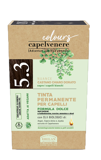 CAPELVENERE COLOURS TINTA CAPELLI 5,3N CASTANO CHIARO DORATO - Farmafamily.it