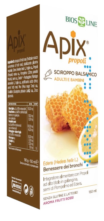 APIX PROPOLI SCIROPPO BALSAMICO SENZA CONSERVANTI 150 ML - Farmafamily.it
