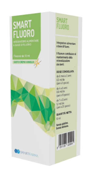 SMART FLUORO GOCCE 10 ML GUSTO CREMA VANIGLIA - Farmafamily.it